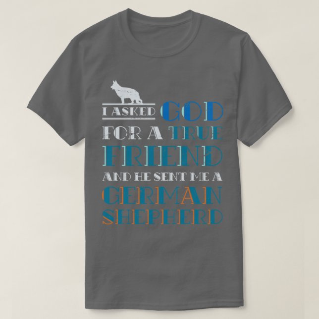 Dog Owner Gift Pet Animals German Shepherd T-Shirt (Design Front)