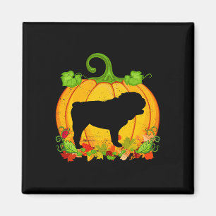 Dog Owner Halloween Costume English Bulldog Magnet