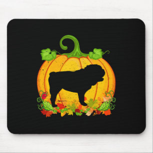 Dog Owner Halloween Costume English Bulldog Mouse Mat