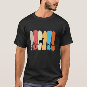 Dog Owner Heartbeat Brushstroke Art Veterinary Car T-Shirt
