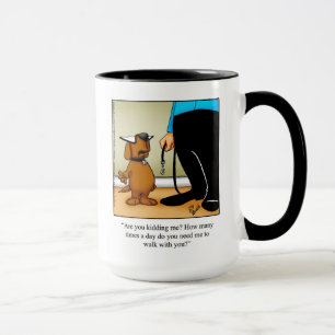 Dog Owner Humour "Walks" Mug
