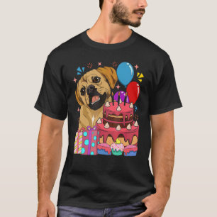 Dog Owner Kids Birthday Party Cute Dog Animal Pugg T-Shirt