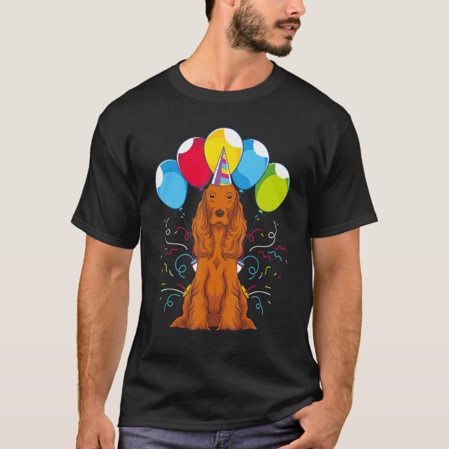 Dog Owner Kids Birthday Party Cute Dog  Cocker Spa T-Shirt (Front)