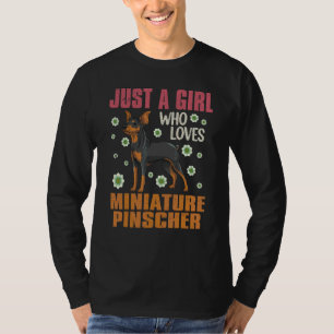 Dog Owner Miniature Pinscher Girls Women Min Pins T-Shirt