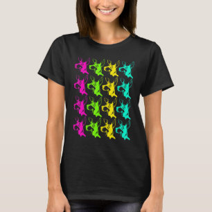 Dog Owner Pet Animal Dog Colourful Doberman T-Shirt