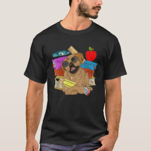 Dog Owner Pet Animal Dog Kids School Student Puggl T-Shirt