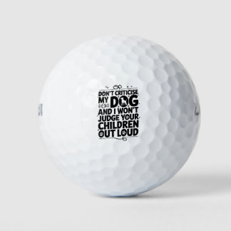 Dog Owner Warning Golf Balls