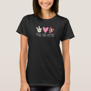 Dog owners saying dogs peace love pitties Pitbulls T-Shirt