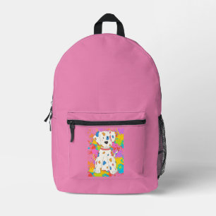 dog paint printed backpack