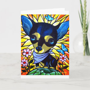DOG PAINTING ART CHIHUAHUA - MULTI CARD