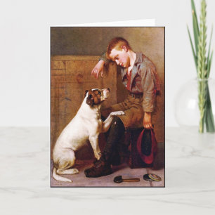 Dog Painting: Best Friends by John Brown Card