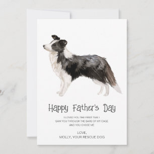 Dog Painting Father's Day  Holiday Card