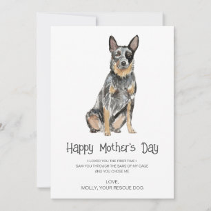 Dog Painting Mother's Day  Holiday Card