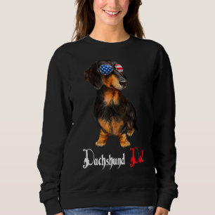 Dog Papa Puppy Dad Dachshund Sweatshirt