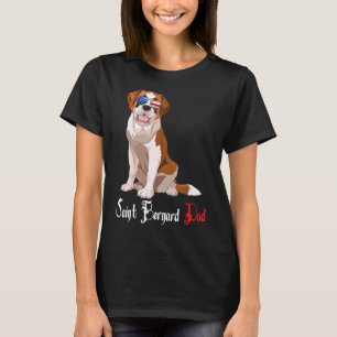 Dog Papa Puppy Dad Saint Bernard T-Shirt