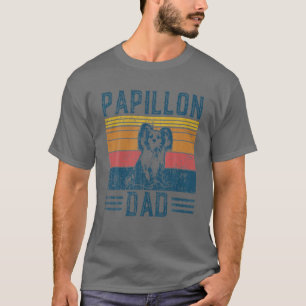 Dog Papillon Dad - Vintage Papillon Dad T-Shirt
