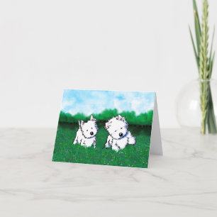 Dog Park Westies Card