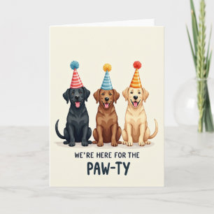Dog Party Celebration Card