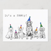 Dog Party Invitation