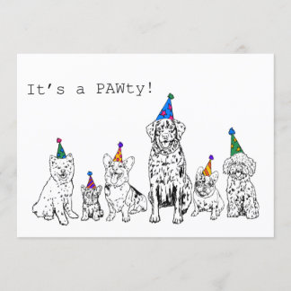 Dog Party Invitation