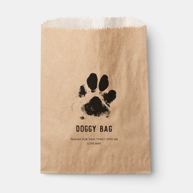 Dog Party Treat Bag - Doggy Bag for Puppy Pawty (Front)