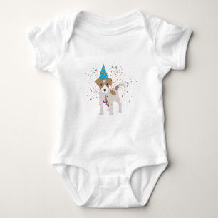 Dog Partying - Animals Puppy Having a Party Baby Bodysuit
