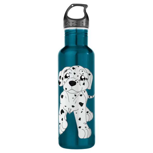 dog patterned Water Bottle (Front)