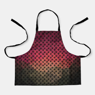 Dog paw, animal footprint, cat pet animal print apron