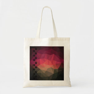 Dog paw, animal footprint, cat pet animal   tote bag