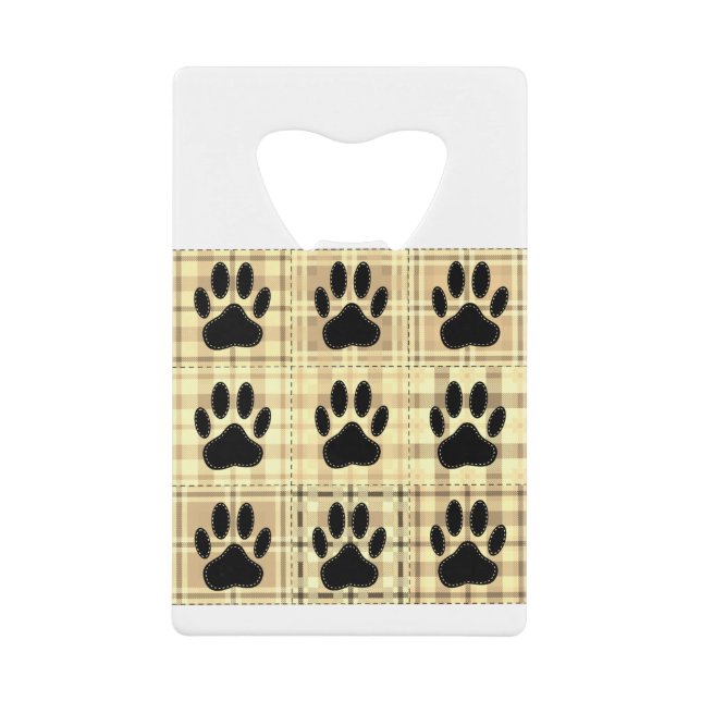 Dog Paw Cartoon Pattern Quilt In Sepia (Front)