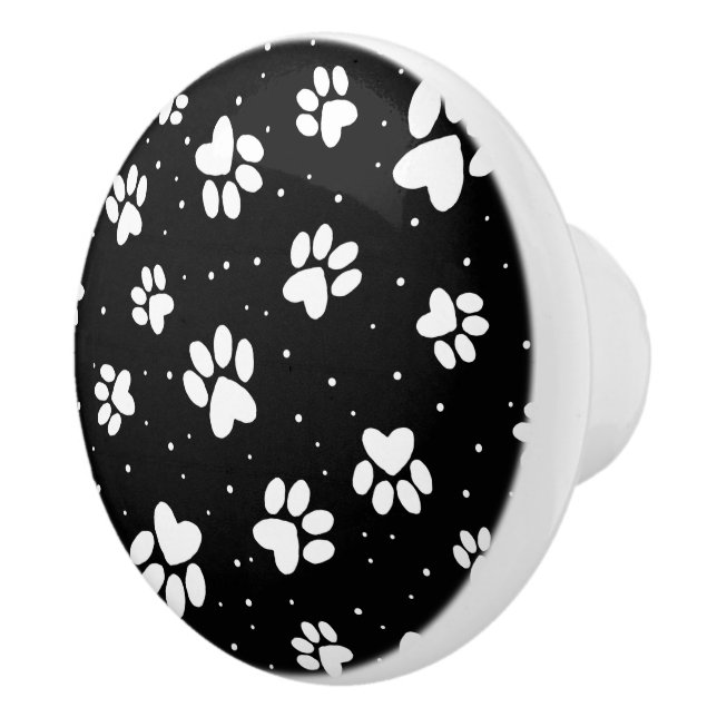 Dog Paw Ceramic Knob (Right)