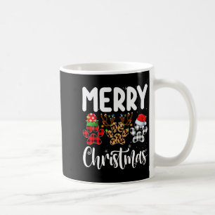 Dog Paw Christmas Elf Reindeer Santa Puppy Dog Lov Coffee Mug