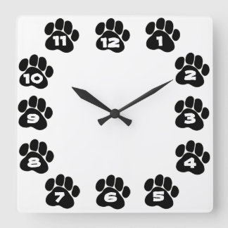 Dog Paw Clock