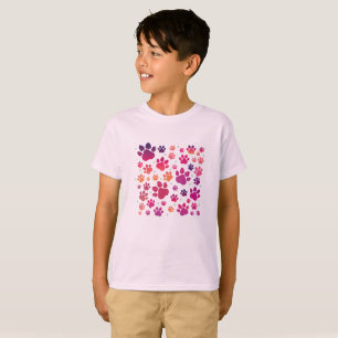 Dog Paw colourful T-Shirt