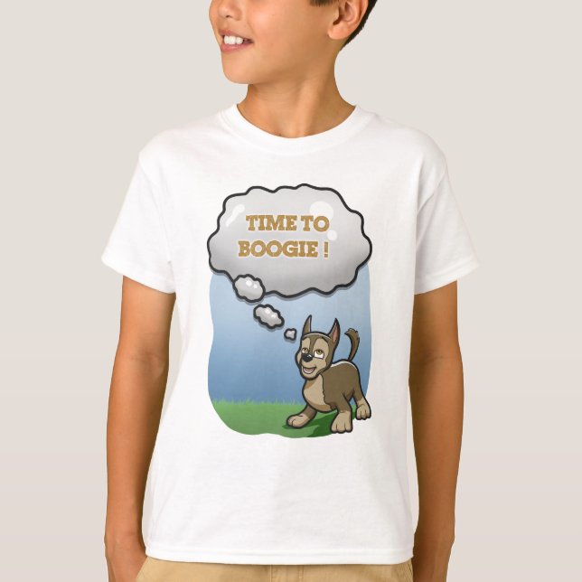 Dog Paw dance boogie T-Shirt (Front)