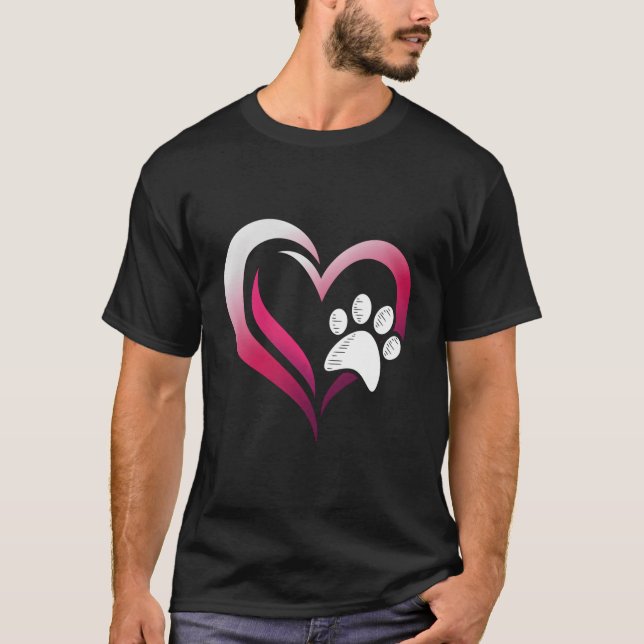 Dog Paw Dog Lovers Gifts For Women Dogs Paw Print  T-Shirt (Front)