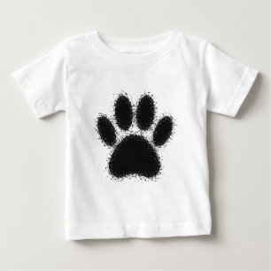 Dog Paw Drawing Baby T-Shirt