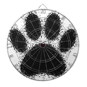 Dog Paw Drawing Dartboard