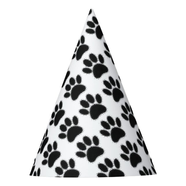 Dog Paw Drawing Party Hat (Front)