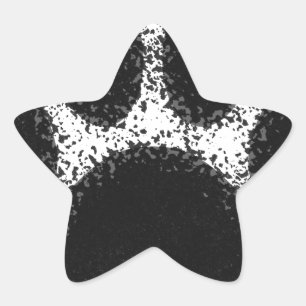 Dog Paw Drawing Star Sticker