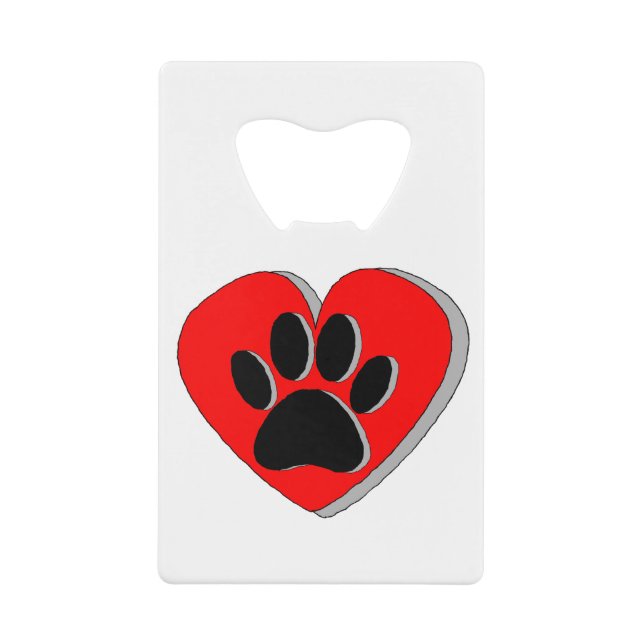 Dog Paw Heart Drawing (Front)