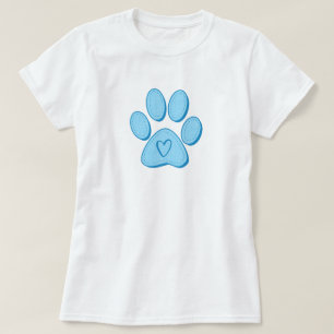 Dog Paw Heart T-Shirt