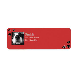 Dog Paw Labels
