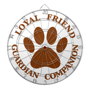 Dog Paw Loyal Friend Dartboard