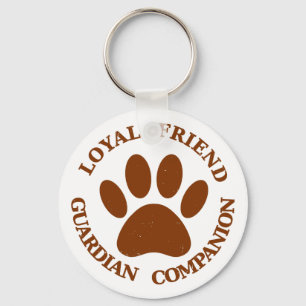 Dog Paw Loyal Friend Key Ring