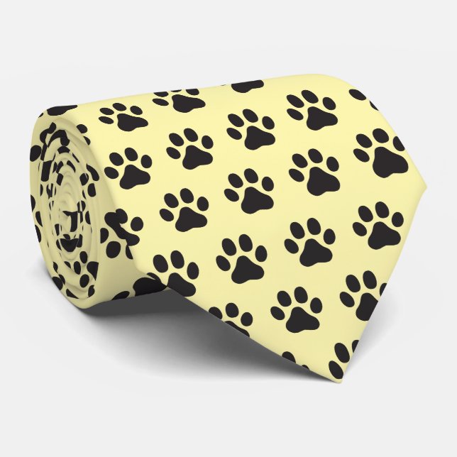 Dog paw necktie (Rolled)