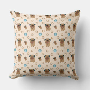 dog paw pattern cushion