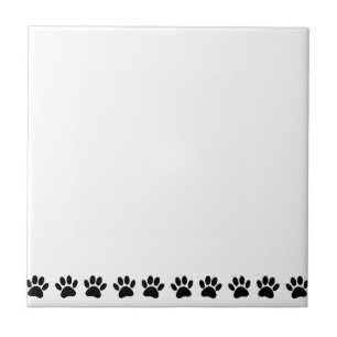 Dog Paw Pattern Pet Tile