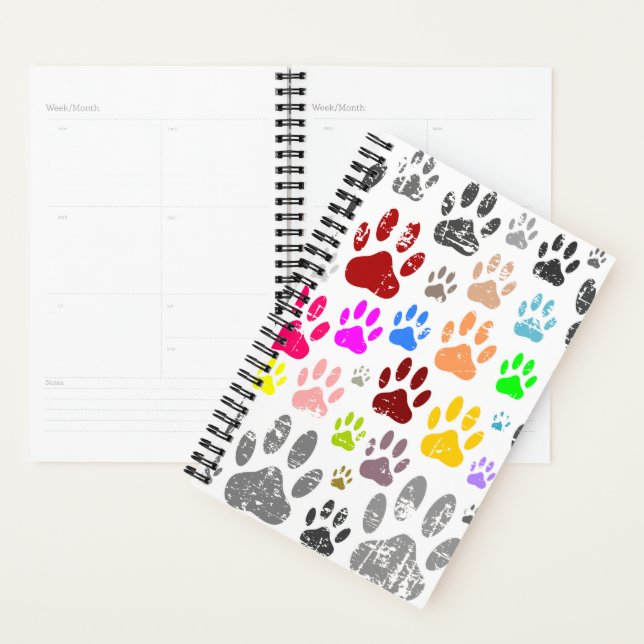 Dog Paw Pattern Planner (Display)