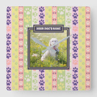 Dog Paw Pattern Spring Days Instagram Photo Frame